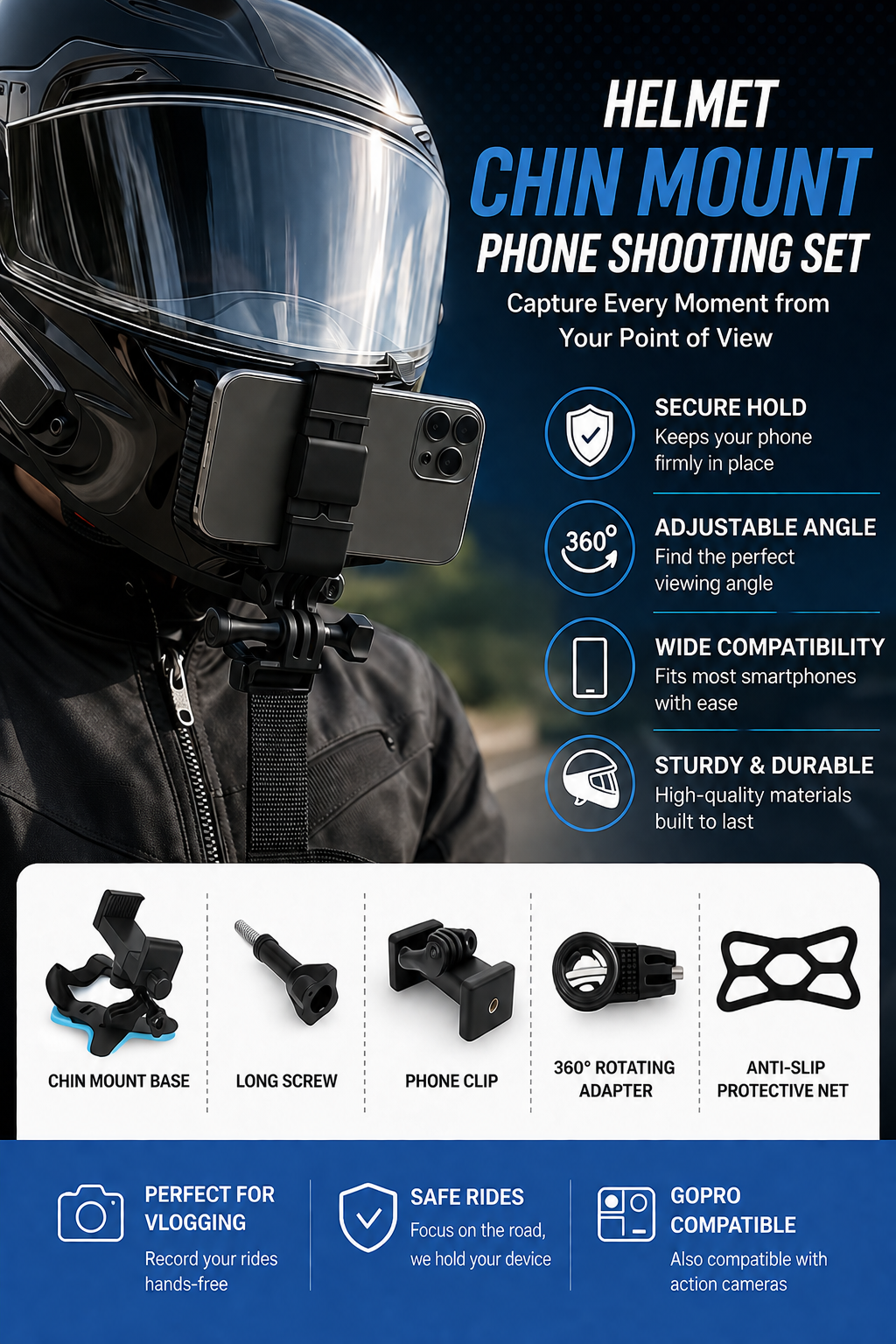 Helmet Phone Mount | Ride. Record. Repeat.